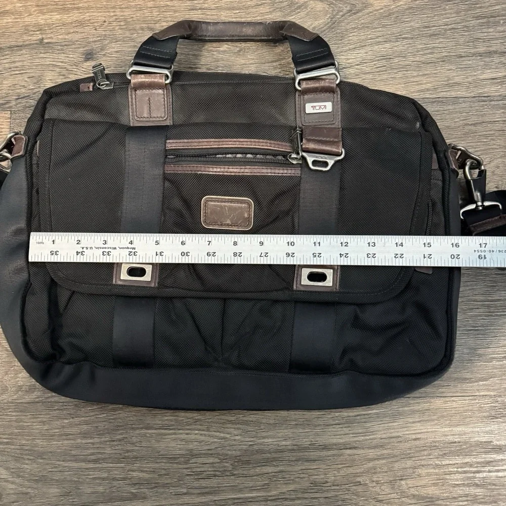 Tumi Alpha Bravo Pinkney Flap Brief Case 2-Way Hand Shoulder Messenger‎ Bag